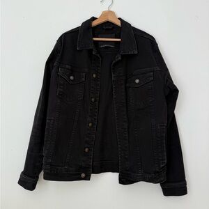 Zara Men’s Black Denim Jacket